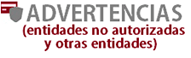 Advertencias al público