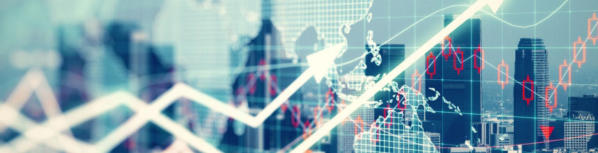 Ejemplo de gráfico con información de mercados